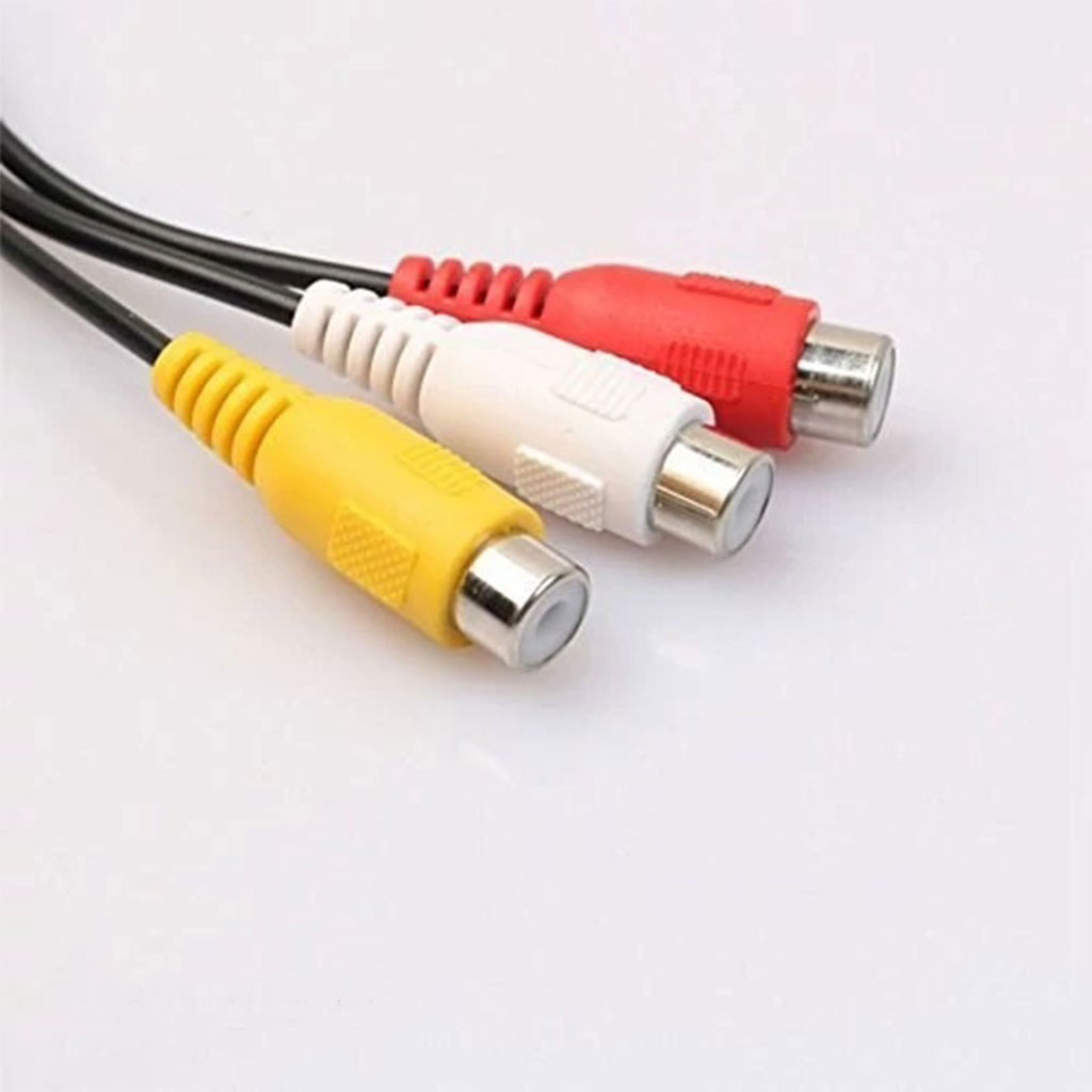کابل تبدیل AUX به 3 RCA-کابل تبدیل AUX به 3 RCA چیست؟ کابل تبدیل AUX به 3 RCA کابلی است که یک سر آن جک ۳.۵ میلی‌متری AUX و سر دیگر آن سه فیش RCA (قرمز، سفید و زرد) دارد. این کابل برای انتقال صدا و تصویر آنالوگ از دستگاه‌های دارای خروجی AUX به دستگاه‌های دارای ورودی RCA استفاده می‌شود. کاربرد کابل AU ...