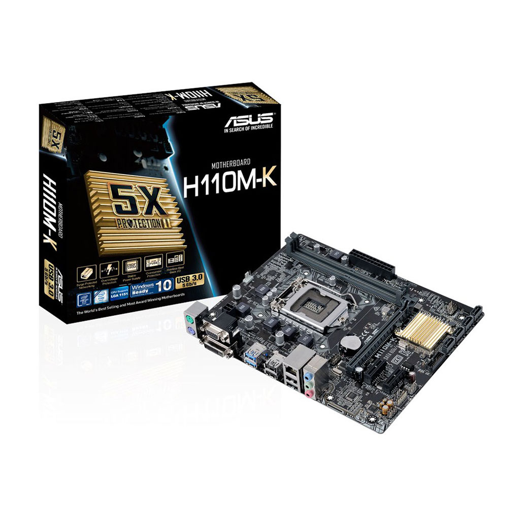 مادربرد ایسوس مدل H110M-K به همراه Cpu Intel i5 6500- عنایت داشته باشید که این مادربرد به همراه یک سی پی یو نسل ششم قدرتمند از برند اینتل عرضه می شود. مادربرد ایسوس مدل H110M-K یکی از محصولات مقرون‌به‌صرفه و باکیفیت برند معتبر ASUS است که برای کاربرانی طراحی شده که به دنبال پایداری، دوام بالا و عملک ...