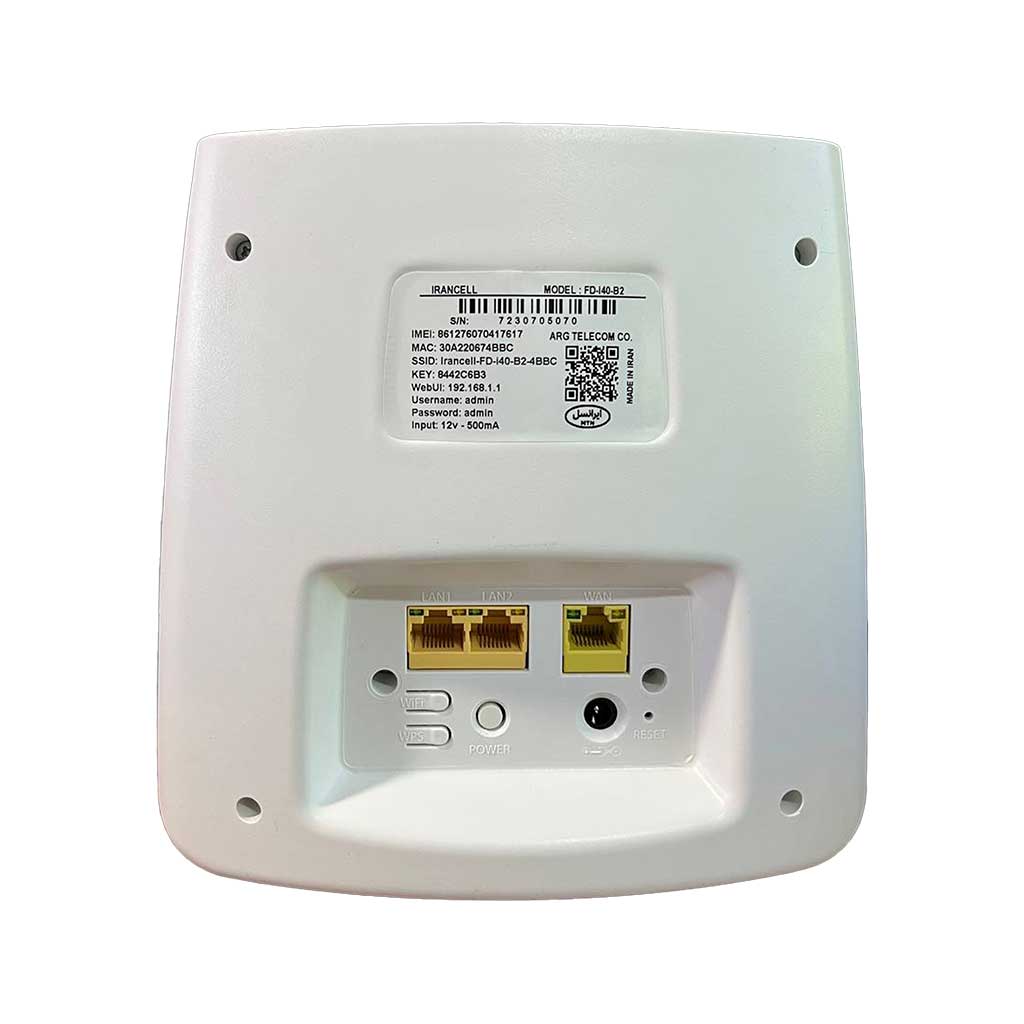 مودم آنلاک 3G4G ایرانسل مدل FD-i40-B2-مودم FD-i40 B2 یکی از مدل‌های محبوب مودم 3G/4G ایرانسل است که به‌صورت آنلاک عرضه می‌شود و قابلیت استفاده با سیم‌کارت‌های مختلف را دارد. این مودم با پشتیبانی از نسل‌های ۳G و ۴G (LTE) اینترنت پرسرعت و پایدار را در هر مکان و زمان برای شما فراهم می‌کند. ? چرا مودم F ...