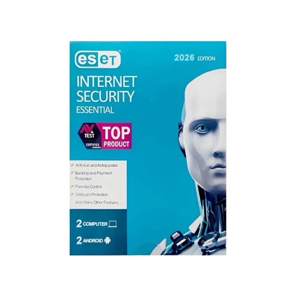 خرید آنتی‌ویروس ESET Internet Security برای محافظت کامل سیستم و اینترنت شما، با شناسایی ویروس‌ها، بدافزارها و تهدیدات آنلاین، امنیت پرداخت‌های اینترنتی و کنترل والدین.
